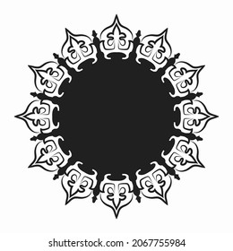 Vector round abstract circle. Mandala style. EPS 10