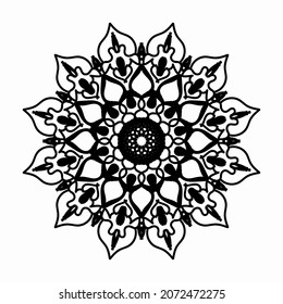 Vector round abstract circle. Mandala style. EPS 10