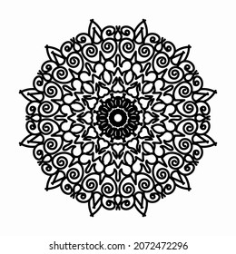 Vector round abstract circle. Mandala style. EPS 10