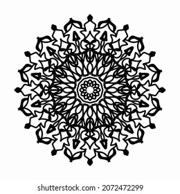 Vector round abstract circle. Mandala style. EPS 10
