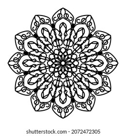Vector round abstract circle. Mandala style. EPS 10
