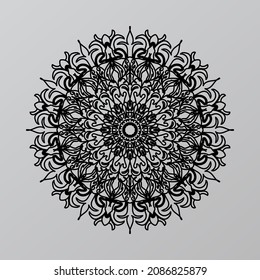 Vector round abstract circle. Mandala style.