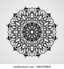Abstrakter Vektorkreis. Mandala Stil.
