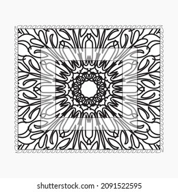 Vector round abstract circle. Mandala style