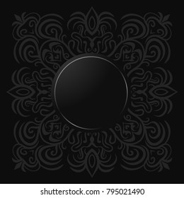 Vector round abstract circle. Mandala style.