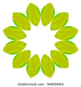 Vector round abstract circle with vivid colors.
