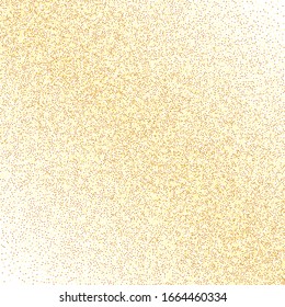  Vector round bokeh. Abstract iridescent background. Gold confetti. Isolated golden dust particles. Geometric anniversary illustration. Chaotic bridal backdrop. Birthday card with metallic texture.