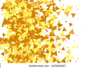 Vector Round Bokeh. Geometric Anniversary Backdrop. Abstract Iridescent Birthday Card. Random Bridal Backdrop. Foil Border. Gold Confetti on White Background. Isolated Golden Dust Particles.