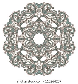 Vector round decorative design element