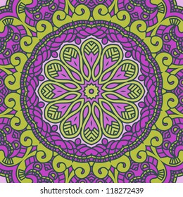 Vector round decorative design element