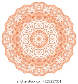 Vector round decorative design element