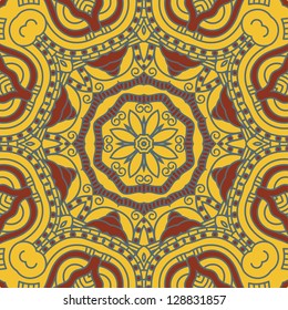 Vector round decorative design element