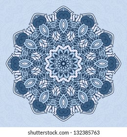 Vector round decorative design element