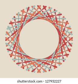 Vector Round decorative frame