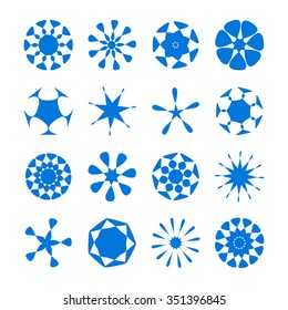 Vector round elements set for your design.