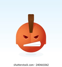 Vector Round Emotions - Angry