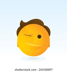 Vector Round Emotions - Wink