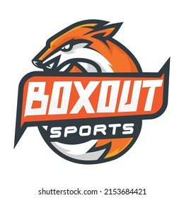 Vector Round Fox, Logo Icon.