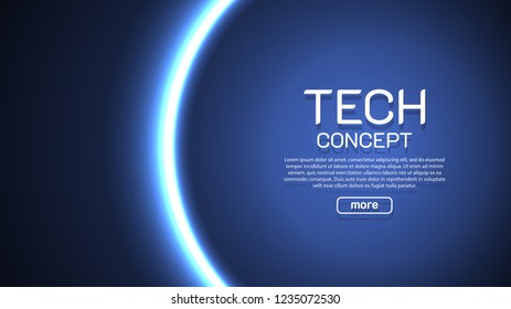 Vector round frame. Shining circle banner. Vector illustration