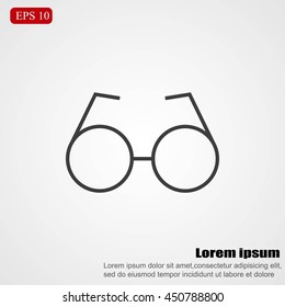 Vector Round Glasses Icon
