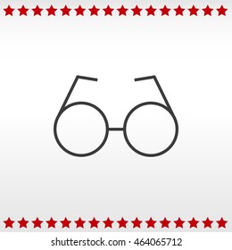 Vector Round Glasses Icon
