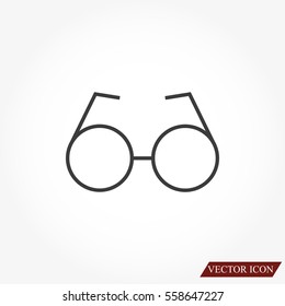 Vector Round Glasses Icon