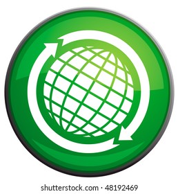 vector round glossy news icon