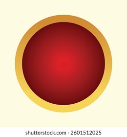 vector round gold framed button templates