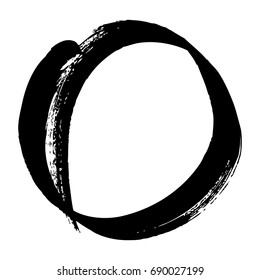 vector round grunge frame
