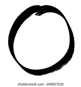 vector round grunge frame