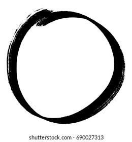 vector round grunge frame
