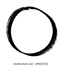 vector round grunge frame