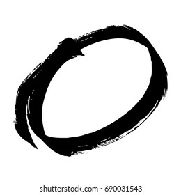 vector round grunge frame