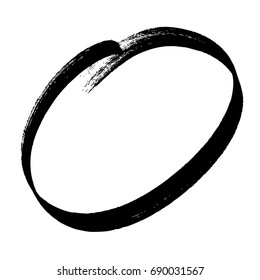 vector round grunge frame