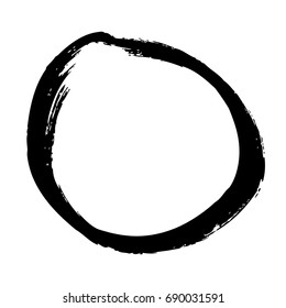 vector round grunge frame