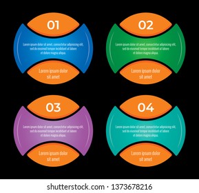 vector round infographic. ball shaped infographic
