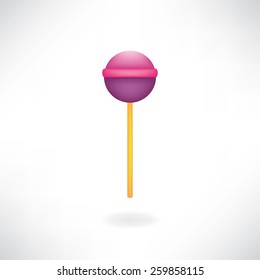 Vector round lollipop.