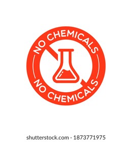 Vector Round No Chemicals Label