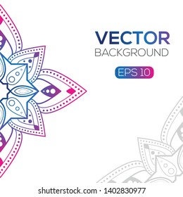 Vector Round oriental design Elements 