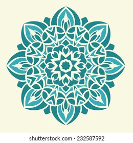 Vector round ornament