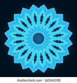 Vector round pattern for currency