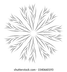 Vector round pattern, icon, logo.