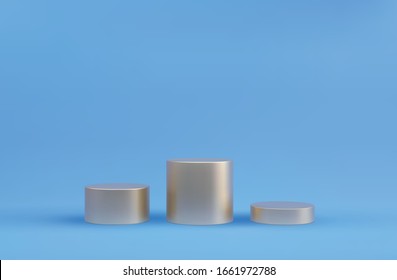 Podio circular vectorial, pedestal o plataforma, fondo para la presentación de productos cosméticos. 3d podio. Lugar de publicidad. Fondo de soporte de producto en blanco en colores pastel
