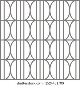 Vector round seamless texture. Modern geometric background