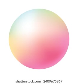 Vector round soft color gradient. modern abstract background.
