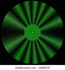 vector round symbol in green