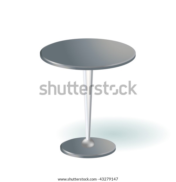 Vector Round Table Stock Vector (Royalty Free) 43279147