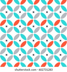 Vector round template pattern. 