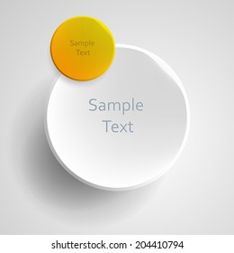 vector round templates for information storage, visualization, presentation slides, other business purposes