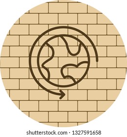  Vector Round The World Icon